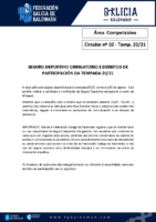 C02 – COMPETICIÓNS. SEGURO DEPORTIVO E DEREITOS DE PARTICIPACIÓN