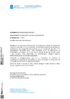Notificación Xunta de Galicia (Estatutos FGBm)