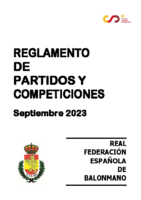 REGULAMENTO DE PARTIDOS E COMPETICIÓNS (SET-2023 RFEBM)