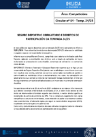 C04 – Competicións. Seguro Deportivo e Dereitos de participación (Conflicto de codificación Unicode 1)