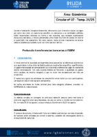 C07 – Económica. Protocolo transferencias bancarias 24-25