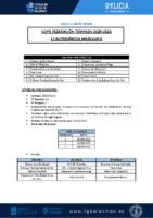 1ª Autonómica Masculina – COPA FEDERACIÓN 25-26