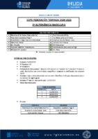 2ª Autonómica Masculina – COPA FEDERACIÓN 25-26