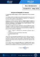 C05 – Administración. Delegado-a Protección Menor