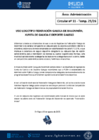C11 – Administración. Uso logotipo FGBm, Xunta e Deporte Galego