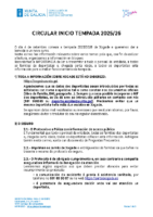 CIRCULAR INICIO TEMPADA 25-26