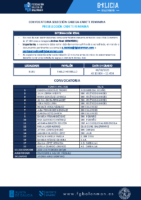 CONVOCATORIA SGCF 05 – 060925