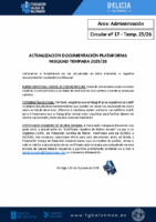C17- Administración. Actualización documentación Plataforma Misquad