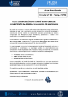 C20- Presidencia. Cambio Comité de Competición FGBm