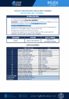 CONVOCATORIA SGCF 15 – 261225