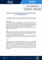 C19 – Colectivo Arbitral. Recordatorios Administrativos