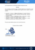 Certificado Aprobación Calendario, Regulamento e Código Bo Goberno