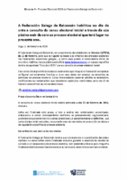 Circular 1 – Proceso Electoral (Censo Inicial)