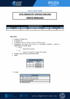Infantil Masculina – COPA FEDERACIÓN 25-26