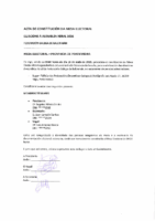 Acta Constitución Mesa Electoral Vigo